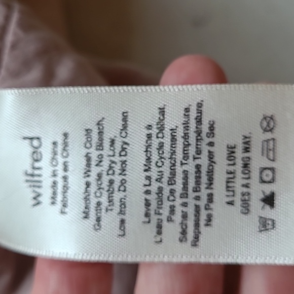 SZ8 100% Linen Wilfred Ducharme Button Down Mini Dress Aritzia pink - Picture 7 of 11